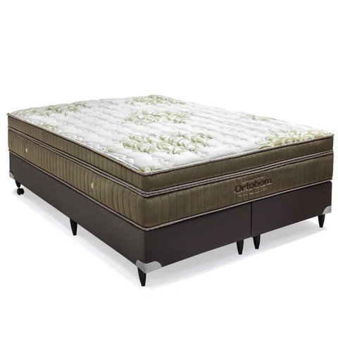 Cama Box Super King Ortobom Gold Ultra Gel Super 193x203x32cm Ortobom Marrom