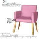 Ver imagem 3 de Poltrona Decorativa para Sala Confortável Reforçada Pés Madeira