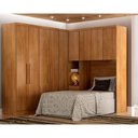 Ver imagem 1 de Modulo Aéreo Safira Solteiro Mdf com 3 Portas Clic Móveis Cumaru