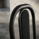 Ver imagem 3 de Kit 4 Cadeiras Madri Corino Tempest Preto Tubo Preto Fosco