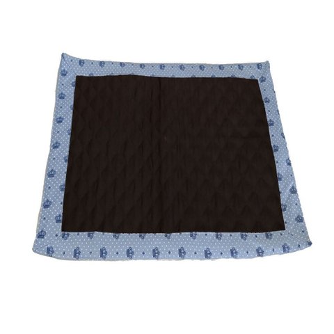 Tapete Higiênico Pet Impermeável Escuro Marrom Grande Reutilizável Lavável: Realeza Azul Bebê