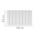 Ver imagem 2 de Painel Estofada Carla 100CM Solteiro Suede Branco - D A DECOR