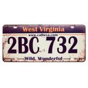 Ver imagem 1 de Placa de Carro Decor em Madeira State Route - West Virginia
