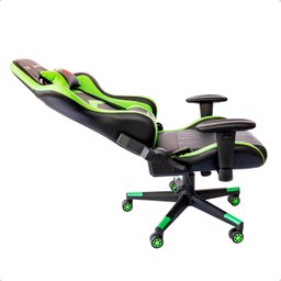 Cadeira Gamer Regulável Ergonômica Confortável Premium - Verde - 6