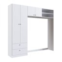 Ver imagem 2 de Guarda-Roupas Infantil Ponte 4 Portas 2 Gavetas Aconchego