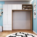 Ver imagem 1 de Guarda-Roupas Infantil Ponte 4 Portas 2 Gavetas Aconchego