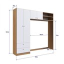 Ver imagem 4 de Guarda-Roupas Infantil Ponte 4 Portas 2 Gavetas Aconchego