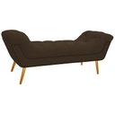 Ver imagem 4 de Kit Cabeceira 195 cm Suede + Calçadeira Madrid Marrom