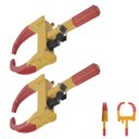 Ver imagem 1 de Trava de Pneu Universal Kit 2 Uni Bloqueador de Roda Carro Moto Antifurto Seguranca Roubo Reboque Au