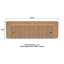 Ver imagem 3 de Cabeceira Casal Queen 272cm com Led 3000k e Tomadas 100% Mdf Padrão Planejados Mabel