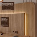 Ver imagem 6 de Cabeceira Casal Queen 272cm com Led 3000k e Tomadas 100% Mdf Padrão Planejados Mabel