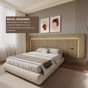 Ver imagem 4 de Cabeceira Casal Queen 272cm com Led 3000k e Tomadas 100% Mdf Padrão Planejados Mabel