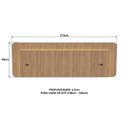 Ver imagem 3 de Cabeceira Casal Queen 272cm com LED 3000k e Tomadas 100% MDF Padrão Planejados Mabel