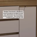 Ver imagem 5 de Cômoda 2 Portas 4 Gavetas com Sapateira 123cm Uni Luciane Móveis