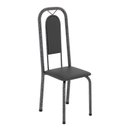 Ver imagem 4 de Conjunto Sala de Jantar com 8 Cadeiras Lara Prata/Preto
