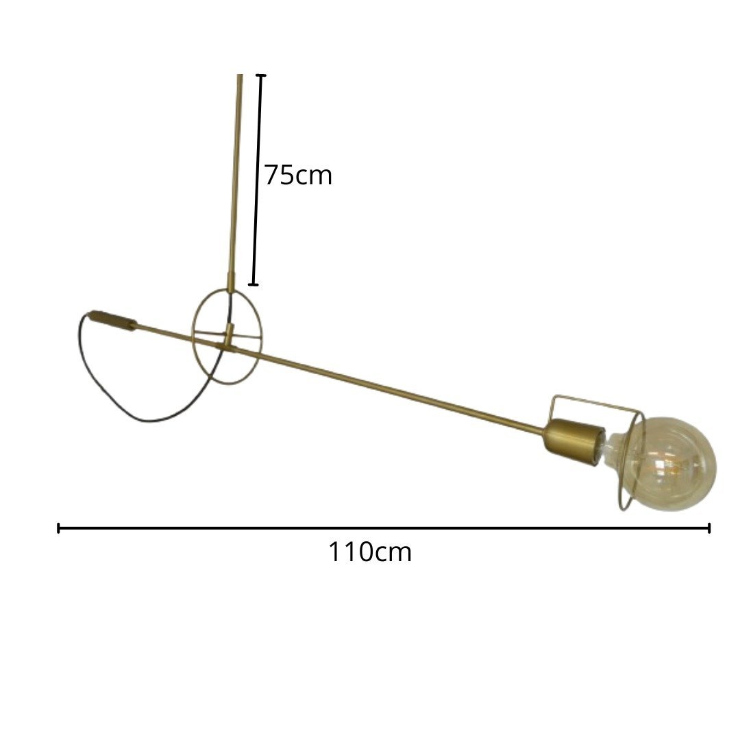 Pendente Vara Direcionável Teto Mesa Escritório Sala Loja:cobre Metalizado - 5