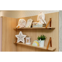 Ver imagem 5 de Painel MDF com 2 Prateleiras Carvalho 120cm Linha Tomi Quater
