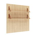 Ver imagem 2 de Painel MDF com 2 Prateleiras Carvalho 120cm Linha Tomi Quater