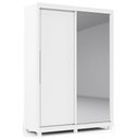 Ver imagem 1 de Guarda-Roupa com Espelho 2 Portas e Pés Royale Branco Acetinado - Gelius Móveis