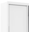 Ver imagem 3 de Guarda-Roupa com Espelho 2 Portas e Pés Royale Branco Acetinado - Gelius Móveis