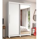 Ver imagem 2 de Guarda-Roupa com Espelho 2 Portas e Pés Royale Branco Acetinado - Gelius Móveis