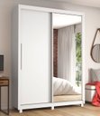 Ver imagem 2 de Guarda-Roupa com Espelho 2 Portas e Pés Royale Branco Acetinado - Gelius Móveis