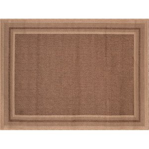 Tapete Sala Quar Econature Moldura 2,00x2,50 Bege Marrom-87