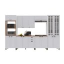Ver imagem 2 de Armário Cozinha Modulada Completa Americana 100% MDF 350cm Provence Multimóveis Crink-CPL004