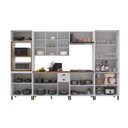 Ver imagem 5 de Armário Cozinha Modulada Completa Americana 100% MDF 350cm Provence Multimóveis Crink-CPL004