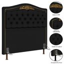 Ver imagem 4 de Cabeceira Cama Box Casal Queen 160cm Imperial J02 Corano Preto - Mpozenato