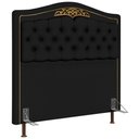 Ver imagem 1 de Cabeceira Cama Box Casal Queen 160cm Imperial J02 Corano Preto - Mpozenato