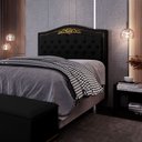 Ver imagem 2 de Cabeceira Cama Box Casal Queen 160cm Imperial J02 Corano Preto - Mpozenato