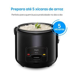 Panela Elétrica de Arroz Elgin Rizzo 5 Xícaras Preta - 220v - 3