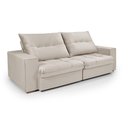 Ver imagem 4 de Sofá Retrátil Reclinável Cancún 2,50 Veludo Marfin Luxo Império Estofados