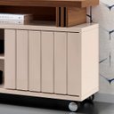 Ver imagem 7 de Rack Bancada de Tv 70 Pol 180cm Briz Castanho/off White - Hb Móveis