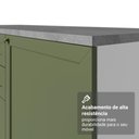 Ver mais imagens de Balcão de Cozinha 70 cm 2 Portas (sem Tampo) Branco/Verde Vik Madesa
