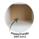 Ver imagem 5 de Mesa de Cabeceira Suspensa Branca Mdf 15mm com Gaveta – Montada com Corrediça Telescópica