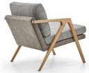 Ver imagem 2 de Poltrona Vertice Cinza Acabamento Chumbo Base Amendoa 76cm - 61821