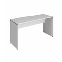 Ver imagem 3 de Mesa Escrivaninha de Trabalho 120cm X 70cm Pés Painel F5 Cor:cinza