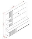 Ver imagem 4 de Estante Atena para Tv de até 65 Polegadas - Cinamomo Off White - Madetec