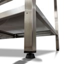 Ver imagem 6 de Mesa de Aço Inox Industrial 140x70x90 Cm com 1 Prateleira Plano Liso com Espelho Nortinox Stander