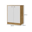 Ver imagem 5 de Balcão Multiuso Com 2 Portas Office:Nature/Off White