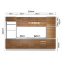 Ver imagem 6 de Cozinha Completa Glamy Olímpia Amadeirado Rustic Madesa