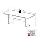 Ver imagem 3 de Mesa de Escritório Reunião 200cm Multimóveis CR25333