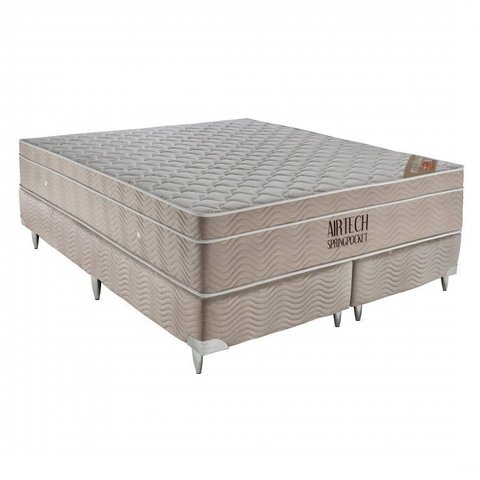 Cama Box Super King Ortobom Airtech Spring Pocket Super 193x203x30cm Ortobom Bege
