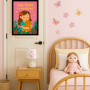 Ver imagem 3 de Quadro Decorativo Menina Bebê Quarto "Seja Forte e Corajosa"