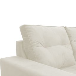 Sofá 2 Lugares Onix 1,80M para Sala Confortavel Sued Herrero:Bege - 4