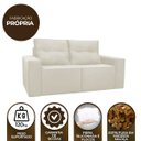 Ver imagem 7 de Sofá 2 Lugares Onix 1,80M para Sala Confortavel Sued Herrero:Bege