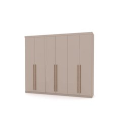 Guarda Roupas Casal Dubai Majestic 2.75mt Fendi Vila Rica - 2