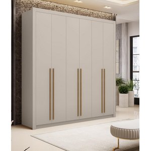 Guarda Roupas Casal Dubai Majestic 2.75mt Fendi Vila Rica